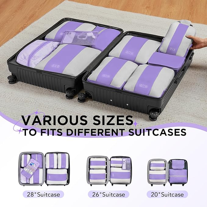 10 Set Compression Packing Cubes - Image 7