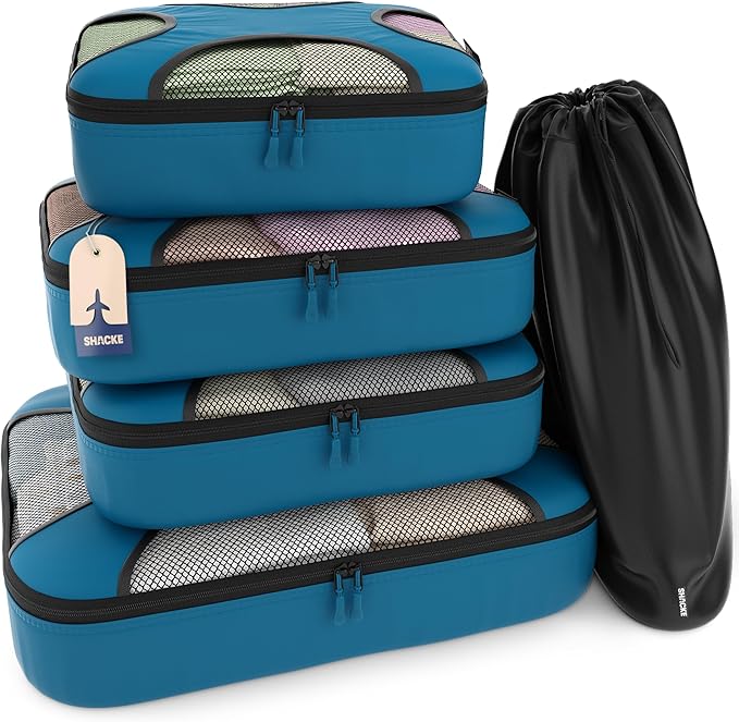 Shacke Premium 5 Packing Cubes Set by Shacke