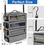 Suitcase Organizer, Travel Luggage Organizer Portable Hanging Travel Shelves - Image 4