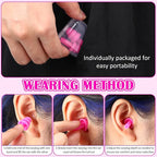 TrelaCo 100 Pairs Ear Plugs Bulk, NRR 29dB Reusable Silicone Ear Plugs - Image 5