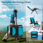 MFSTUDIO Padded Zero Gravity Chair Set of 2, Folding Patio Lounge Recliner - Image 6
