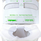 Biodegradable Half-Fold Toilet Seat Covers 250Pk. Self-Flushing, Disposable by Pro-Grade+Cleaning+Supplies
