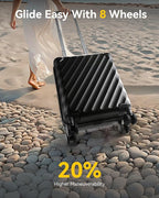 LUGGEX Luggage with Spinner Wheels, Polycarbonate Hard Shell Suitcase, - Image 6