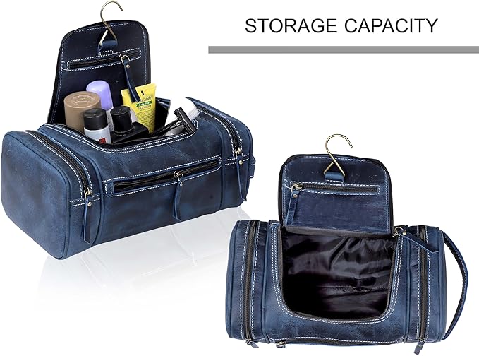 VC VINTAGE COUTURE Leather Toiletry Bag - Image 4