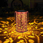 Homemory Bee Solar Lanterns Lights Outdoor Waterproof, Hollowed-Out Metal Decor by Homemory