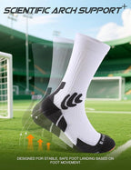 Men's Compression Running Socks: Coolmax Athletic Crew Socks Moisture Wicking - Image 5