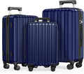 SHOWKOO Luggage Sets 3 Piece 100% PC Ultra Tough Hardside Expandable Suitcases by SHOWKOO