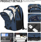 Blue Backpack for Men Women, Backpack for School, School Backpacks for Boys - Image 2