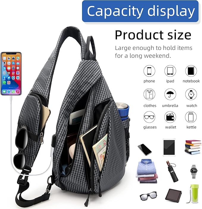 Water-Proof Sling bag/Crossbody Backpack/Shoulder Bag - Image 4