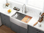 Farmhouse Sink 33 Inch, 33x22 Inch Apron Front Farmhouse Kitchen Sink, 16 Gauge - Image 2