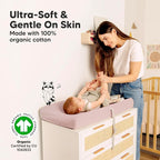 2-Pack Organic Changing Pad Covers - Image 3