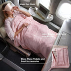 Bedsure Travel Blanket Airplane Compact - Image 2