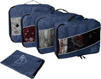 5 Set Packing Cubes for Travel Large Suitcase Luggage Organizer Bags Travel - Image 3