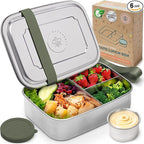 Everusely - Bento Box - Sage, 60oz / 1.8 L - Stainless Steel Lunch Box - 3 by Everusely