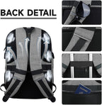 Lapsouno Business Laptop Backpack, Travel Backpack, 15.6 Inch Carry on Backpack - Image 3