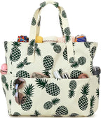 LEDAOU Large Beach Tote Bag Women Waterproof Sandproof Zipper Beach Tote Bag by LEDAOU
