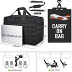 MOZETO Mens Travel Duffel Bag - Image 6