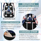 HILUSEN Lunch Cooler Backpack for Women, Extra Large 17 inch Travel Laptop - Image 6