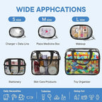 XEWEA Clear Travel Toiletry Bags & Small Electronic Accessories Organizer Case - Image 5
