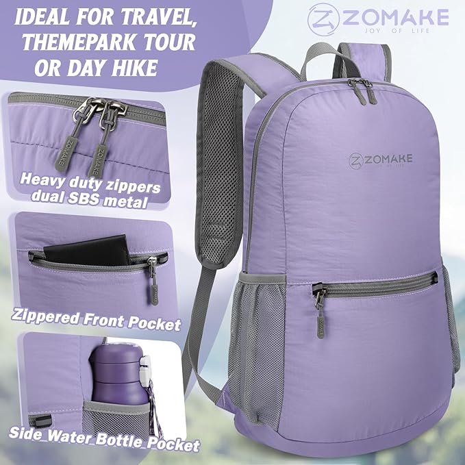 ZOMAKE Ultra Lightweight Hiking Backpack 20L - Image 6