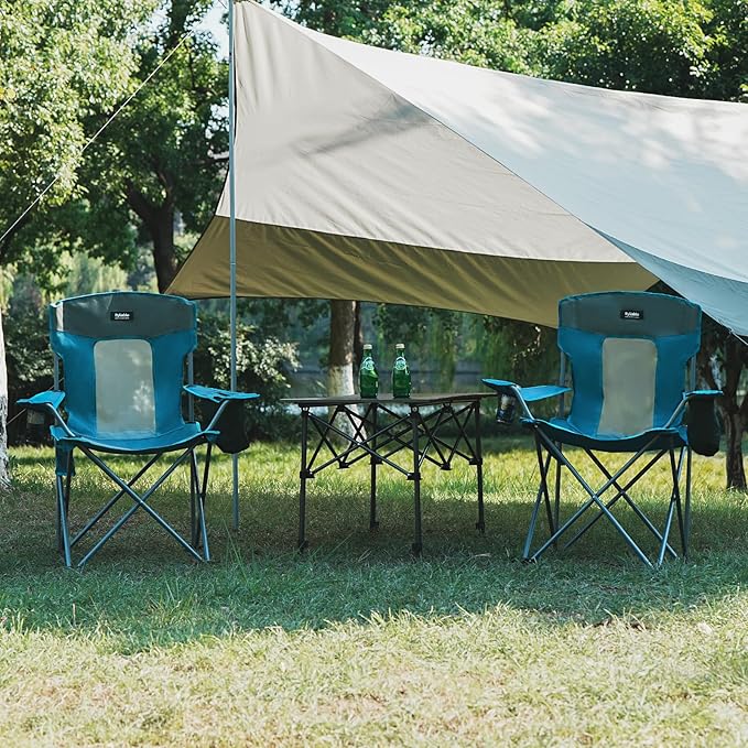Camping Folding Chair Outdoor Lawn Portable Lightweight Camp Folding Chairs - Image 9