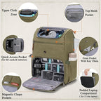 RAINSMORE Camera Bag Backpack for DSLR/SLR Mirrorless 15.6 Inch Laptop Camera - Image 2
