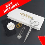 Professional Series - 6.25" Arc Convex Edge Blade With Sharpness Hair Cutting Scissors 440C Japanese Steel, Featuring Long-Lasting Sharpness Silver