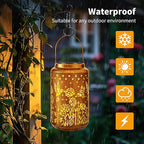 Brizled Hummingbird Solar Lanterns Outdoor, Decorative Mothers Day Gifts - Image 2