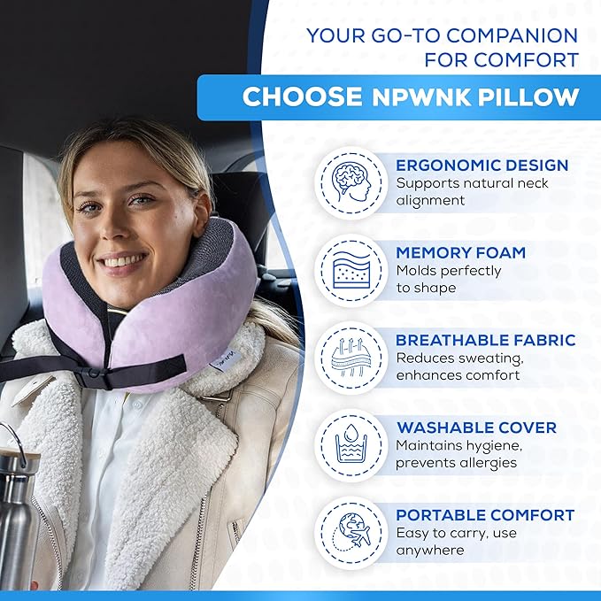 Pure Memory Foam Travel Pillows - Image 6