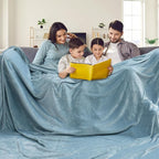 PHF Oversized King Fleece Blanket 120"x120", No Shed No Pilling Big Soft Blanket - Image 2