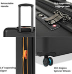 Sherpani Meridian, 29 Inch Travel Hardside Luggage, Durable Hardshell Luggage - Image 2