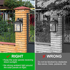 Solar Wall Lights Outdoor, Dusk to Dawn Motion Sensor Lights Waterproof - Image 8