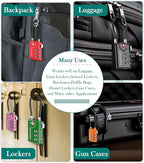 Search Alert TSA Approved Travel Combination Luggage Cable Locks - Image 5