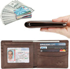 Wallet for Men-Genuine Leather RFID Blocking Bifold Stylish Wallet - Image 2