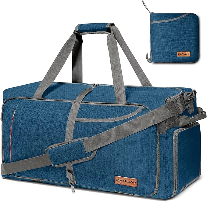 Canway 85L Travel Duffel Bag, Foldable Weekender Bag by CANWAY