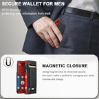 Wallet for Men Wallet with Slim Pop Up Card Holder 9-13 Cards, Bifold - Image 6