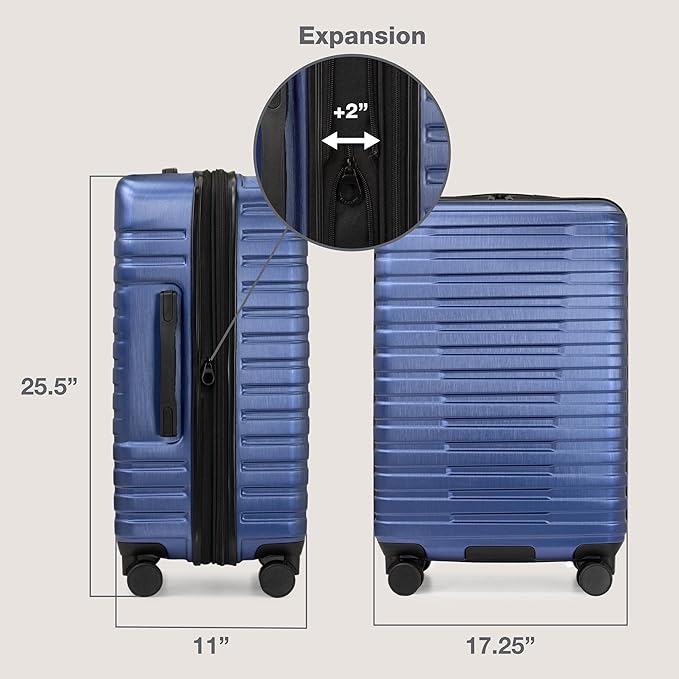 U.S. Traveler Boren Polycarbonate Hardside Rugged Travel Suitcase Luggage - Image 7