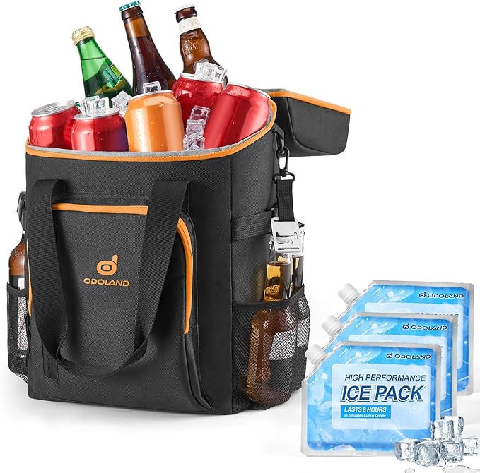 Odoland Cooler Backpack, 30 Cans Insulated Leak-Proof Cooler Bag - Image 2