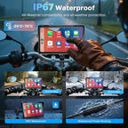 WonVon 7 Inch Wireless Motorcycle Carplay GPS Navigation System - Image 6