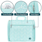 PAVILIA Large Hanging Toiletry Bag Travel Bag Women Men, Cosmetic Organizer - Image 4