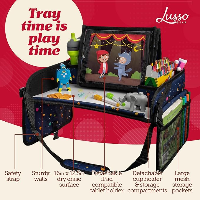 Lusso Gear Car Seat Activity Tray - Image 3