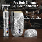 Foil Shavers for Men Electric Razor, Clippers and Trimmer for Men with LED Display, Waterproof