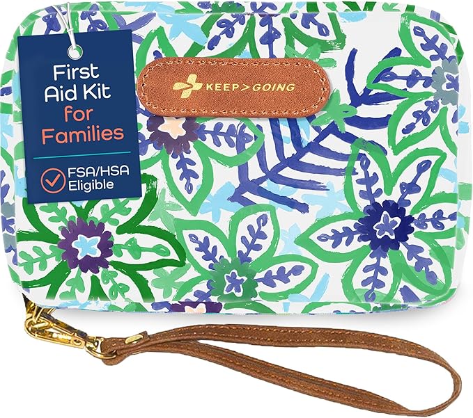 KeepGoing Travel First Aid Kit for Kids – 130 Pc. for Car, Diaper Bag & Backpack by KEEP%3EGOING