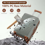 SHOWKOO Luggage Sets 3 Piece Hardside Expandable Suitcase - Image 3