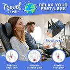 2-Pack Airplane Travel Footrest Hammock - Image 2