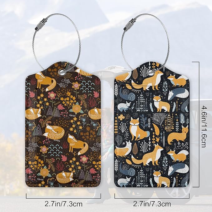 Foxes in The Forest 2 Pack Luggage Tag - Image 2