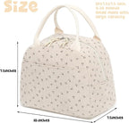 Bluboon Lunch Bag for Women Men Cute Corduroy Lunch Tote Bags Reusable - Image 3