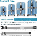 Travel Inspira Travel Belt for Luggage, TSA Approved Luggage Straps, 3-Dial - Image 4
