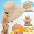 Sun Hats for Women Men UV Protection Wide Brim Bucket Hat - Image 7
