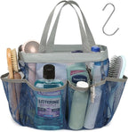 F-color Mesh Shower Caddy Portable, Upgrade Deeper 7 Pockets Shower Bag Basket by F-color